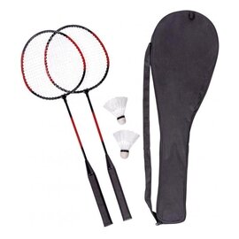 Zestaw do badmintona SMASH, czarny, czerwony 56-0606170