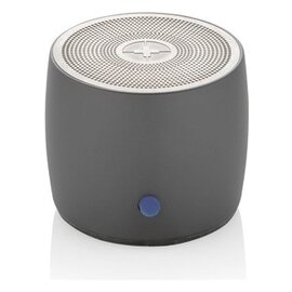 Basowy głośnik bezprzewodowy 3W Swiss Peak, aluminium z recyklingu P331.002