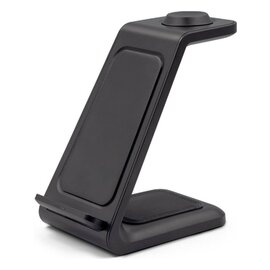 Ładowarka bezprzewodowa 15W, 3 w 1, stojak na telefon | Todd V1380-03