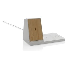 Ładowarka bezprzewodowa 3 w 1 15W Ontario, plastik z recykignu P308.493