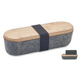 Piórnik filc RPET z pokrywką  MO2114-40