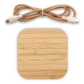 Bambusowa ładowarka bezprzewodowa 10W B'RIGHT | Jazzlyn V0054-17