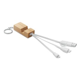 Bambusowy brelok z podstawką  MO2295-40