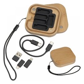 Kabel 4 w 1 w drewnianej obudowie 3388413