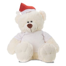 Świąteczny bardzo duży miś, ecru X74043.16