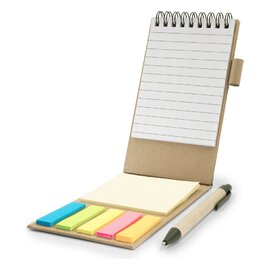 Zestaw do notatek, notatnik, długopis, karteczki samoprzylepne Madelyn V2241-00