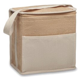 Jutowa i płócienna torba chłodzMO2503-13