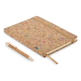 Kolorowy notatnik A5 z korka  MO2414-13