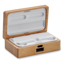 Słuchawki douszne TWS w bambusoMO2303-40