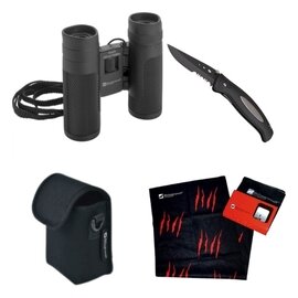 Zestaw lornetka, bandana, nóż CROSSET Schwarzwolf F4800300SA303