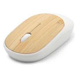 Bezprzewodowa mysz komputerowa, bambusowy element | Judith VA129-02