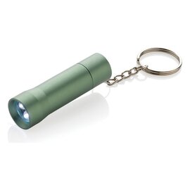 Brelok do kluczy z aluminium z recyklingu, latarka Flash P514.0407