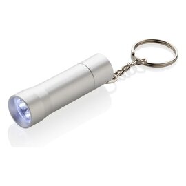 Brelok do kluczy z aluminium z recyklingu, latarka Flash P514.0402