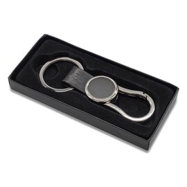 Brelok z karabińczykiem Leo, czarny R73127.02