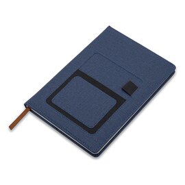 Notes z kieszonką na telefon Irun, granatowy R64265.42