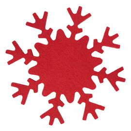 Podkładki filcowe Snowflake, czerwony X08870.08