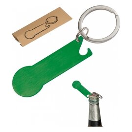 Brelok metalowy otwieracz do butelek z żetonem 9158309