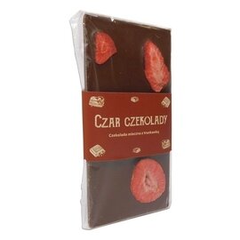 Czekolada mleczna z truskawką 100g