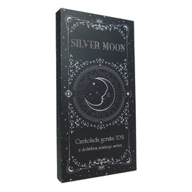 Czekolada Silver Moon gorzka z płatkami jadalnego srebra 100g