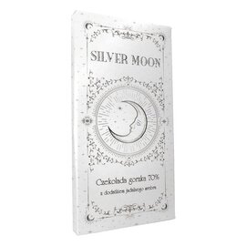Czekolada Silver Moon gorzka z płatkami jadalnego srebra 100g