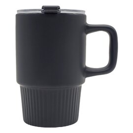 Kubek ceramiczny Azzurro 440 ml, czarny R85323.02