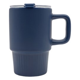 Kubek ceramiczny Azzurro 440 ml, granatowy R85323.42