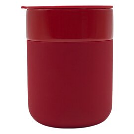 Kubek ceramiczny Caldo 370 ml, czerwony R85322.08