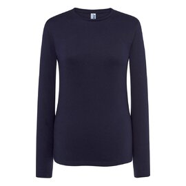 T-SHIRT DAMSKI Z DŁUGIM RĘKAWEM JHK TSRLCMF150 LS – NAVY
