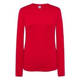 T-SHIRT DAMSKI Z DŁUGIM RĘKAWEM JHK TSRLCMF150 LS – RED