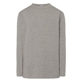 T-SHIRT MĘSKI Z DŁUGIM RĘKAWEM TSRA150LS – GREY MELANGE