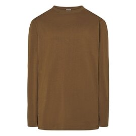 T-SHIRT MĘSKI Z DŁUGIM RĘKAWEM TSRA150LS – KHAKI