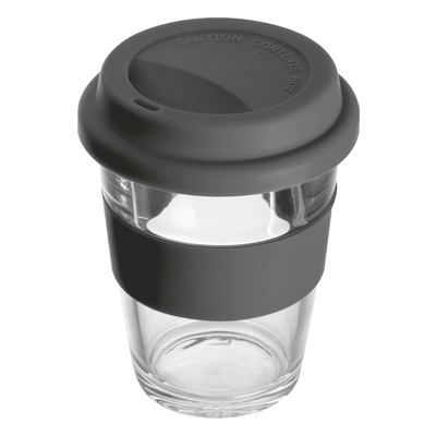 Szklany kubek z pokrywką 300 ml 6257203