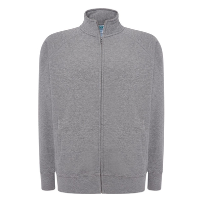 FULL ZIP SWEATSHIRT GREY MELANGE