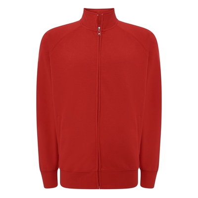FULL ZIP SWEATSHIRT RED
