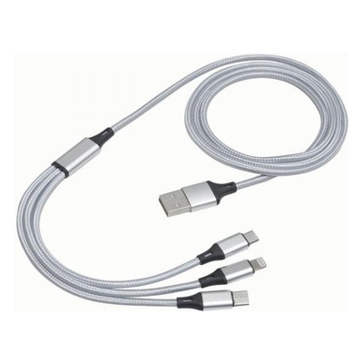 Kabel do ładowania CHARGE DISTANCE, srebro 56-1107381