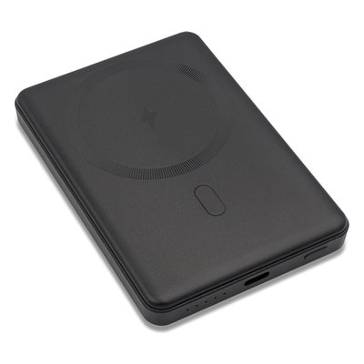 Magnetyczny bezprzewodowy power bank 5000 mAh Yuki, czarny R64386.02