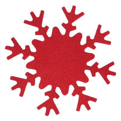 Podkładki filcowe Snowflake, czerwony X08870.08