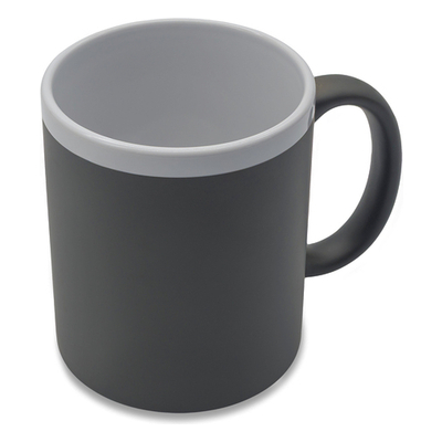Kubek ceramiczny Velutti 350 ml, szary R85326.21