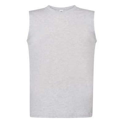 T-SHIRT MĘSKI BEZ RĘKAWÓW JHK TSUA 150 TNK – ASH MELANGE