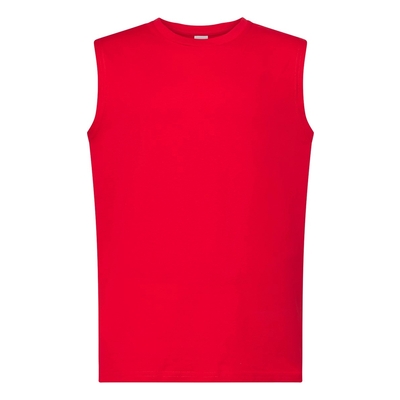 T-SHIRT MĘSKI BEZ RĘKAWÓW JHK TSUA 150 TNK – RED