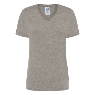 T-shirt REGULAR LADY COMFORT V-NECK 145 – GREY MELANGE
